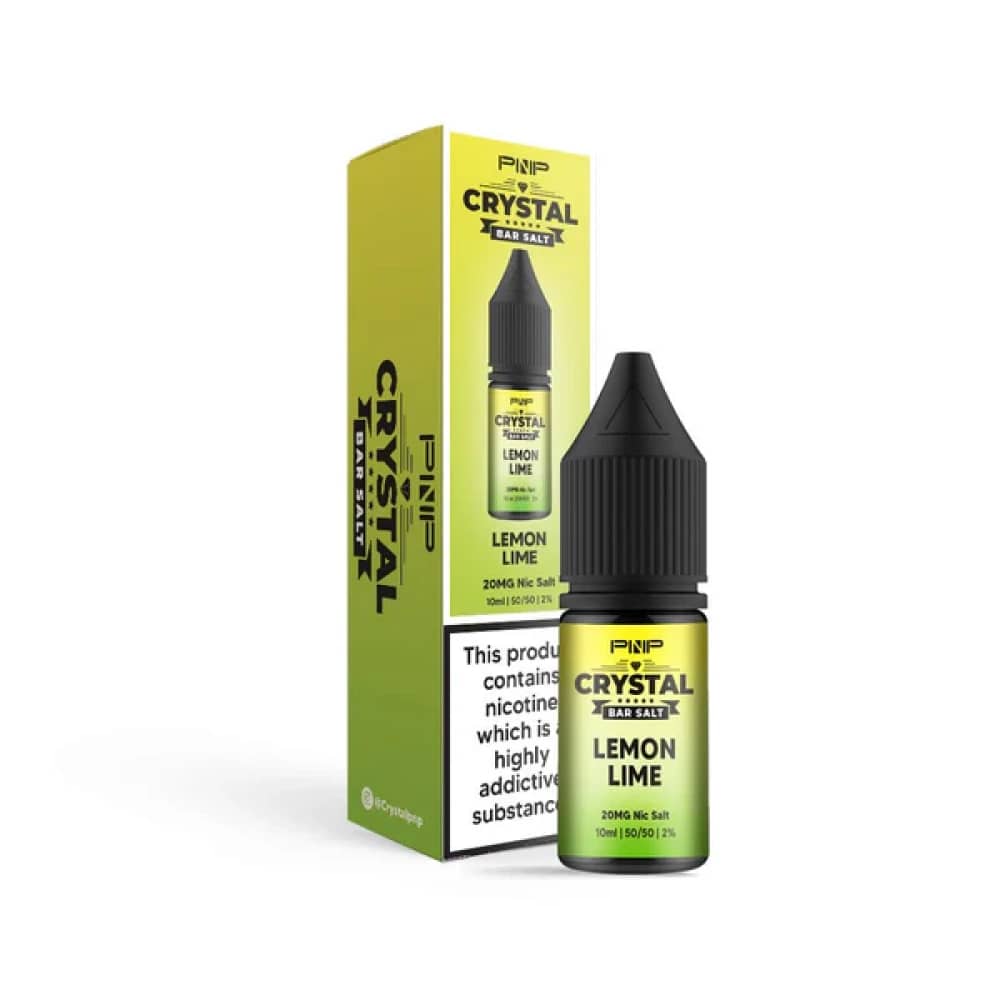 PNP Crystal Nic Salts 10ml Box of 10 Lemon Lime 20mg