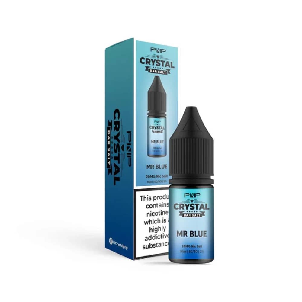 PNP Crystal Nic Salts 10ml Box of 10 Mr Blue 20mg
