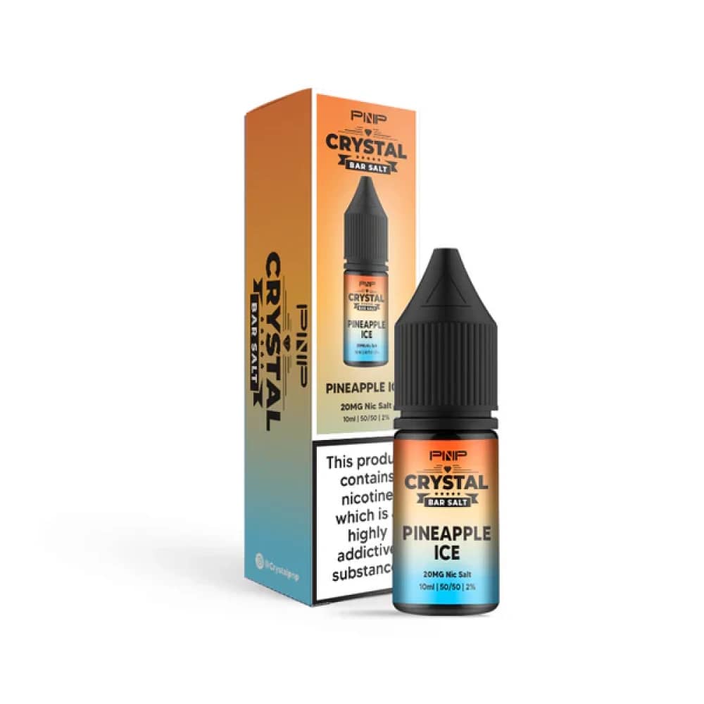 PNP Crystal Nic Salts 10ml Box of 10 Pineapple Ice 10mg