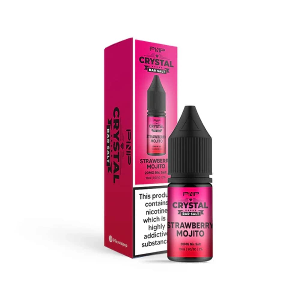 PNP Crystal Nic Salts 10ml Box of 10 Strawberry Mojito 10mg