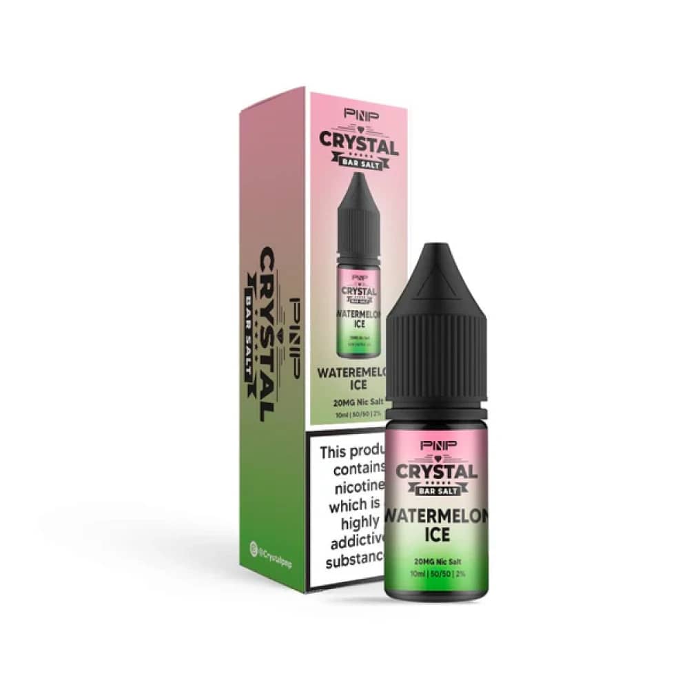 PNP Crystal Nic Salts 10ml Box of 10 Watermelon Ice 10mg
