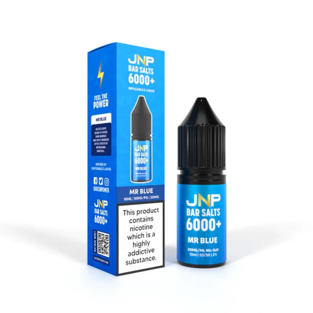 JNP Bar Nic Salts 6000 Box of 10 Mr Blue 20mg