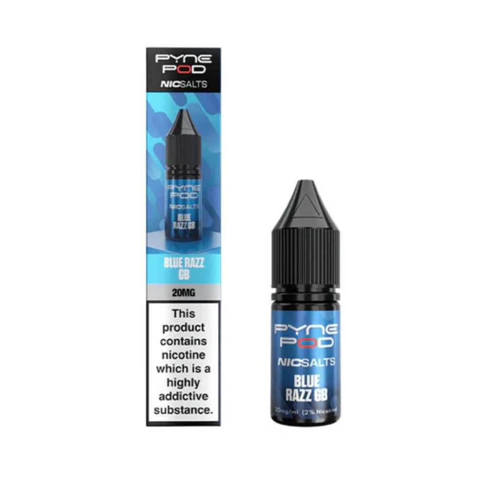 Pyne Pod Nic Salts 10ml E-liquid Blue Razz GB 10mg