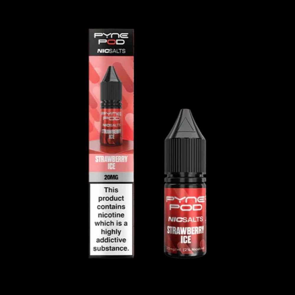 Pyne Pod Nic Salts 10ml E-liquid Strawberry Ice 10mg