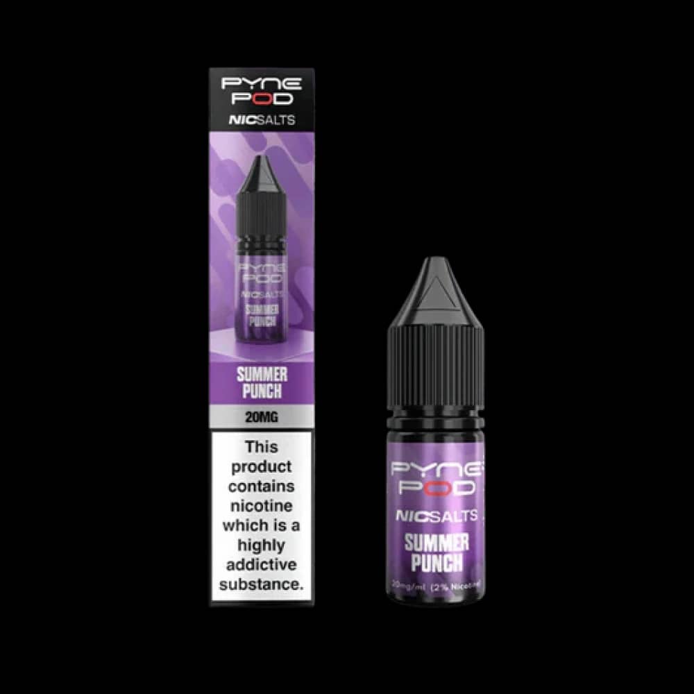 Pyne Pod Nic Salts 10ml E-liquid Summer Punch 10mg