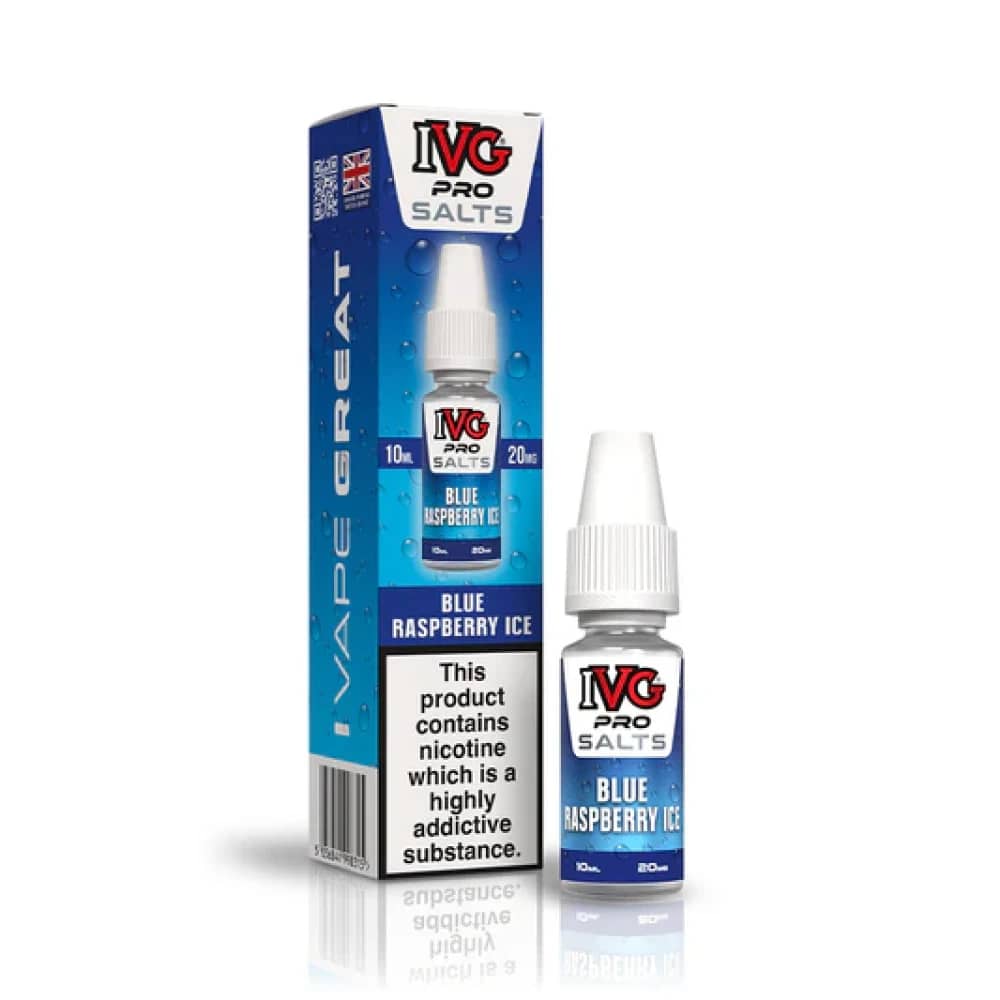 IVG Pro Salts Nic Salt 10ml E-Liquid Blue Raspberry Ice 10mg