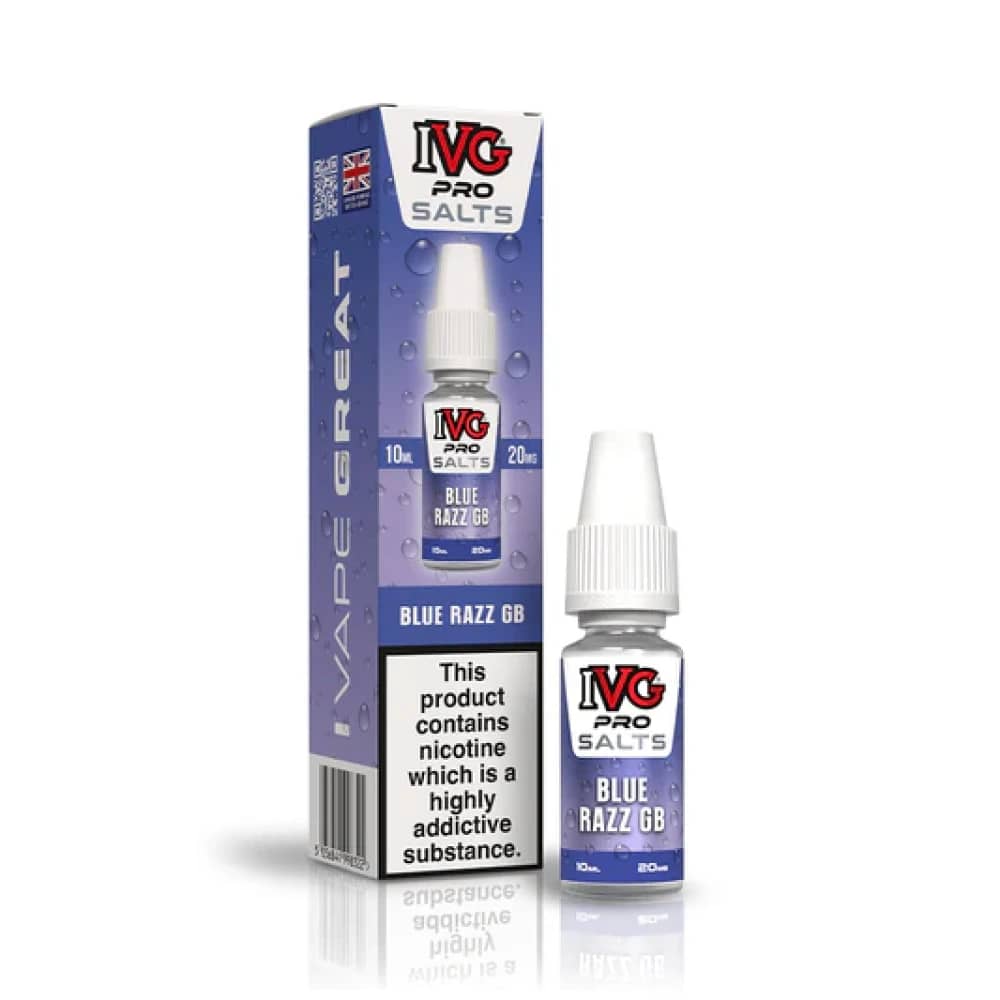 IVG Pro Salts Nic Salt 10ml E-Liquid Blue Razz GB 10mg