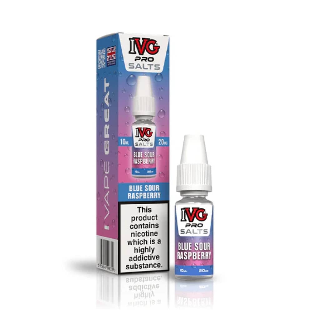 IVG Pro Salts Nic Salt 10ml E-Liquid Blue Sour Raspberry 10mg