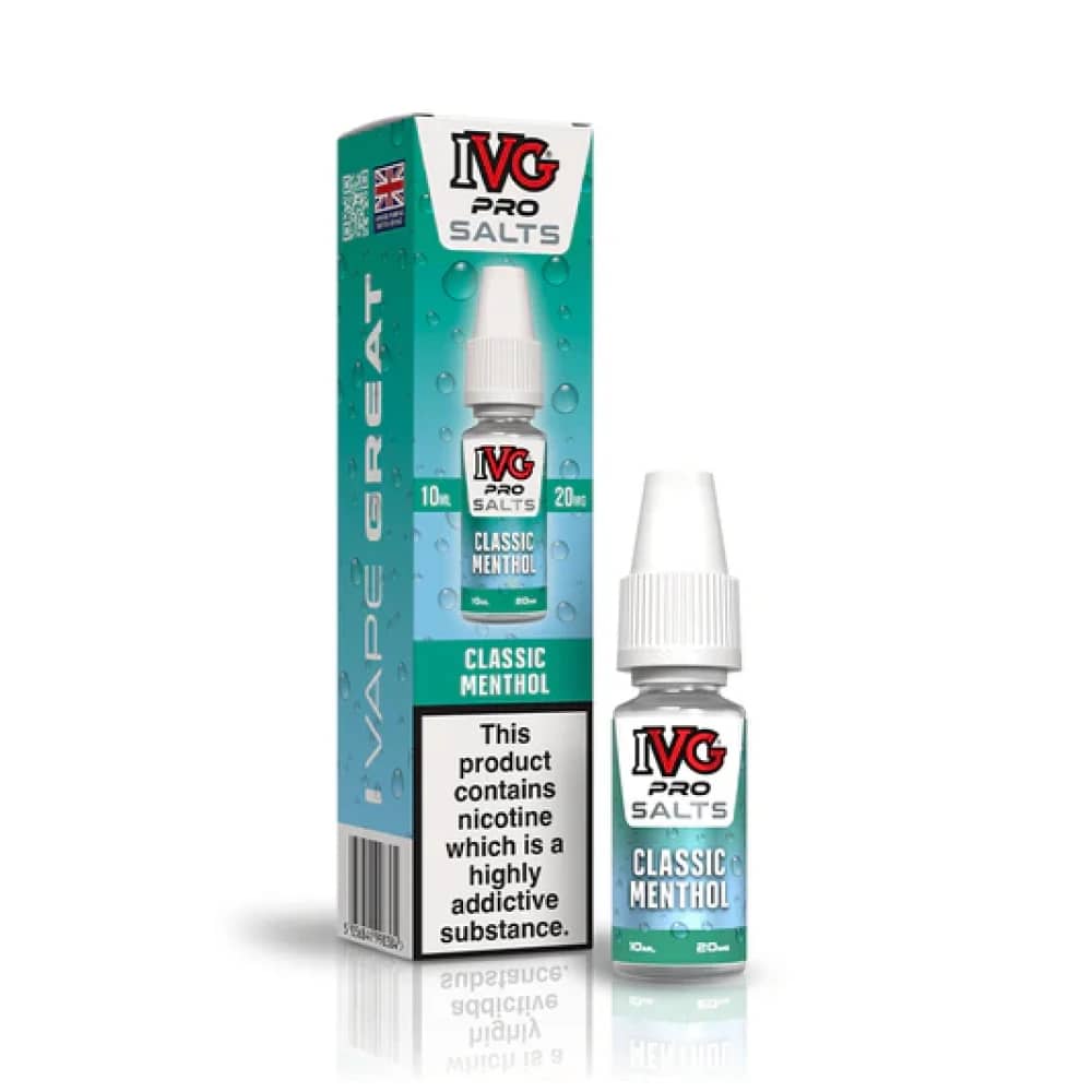 IVG Pro Salts Nic Salt 10ml E-Liquid Classic Menthol 10mg