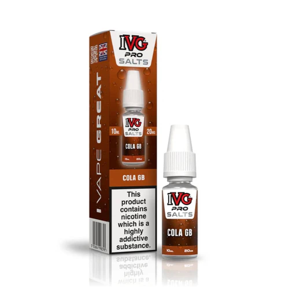 IVG Pro Salts Nic Salt 10ml E-Liquid Cola GB 10mg