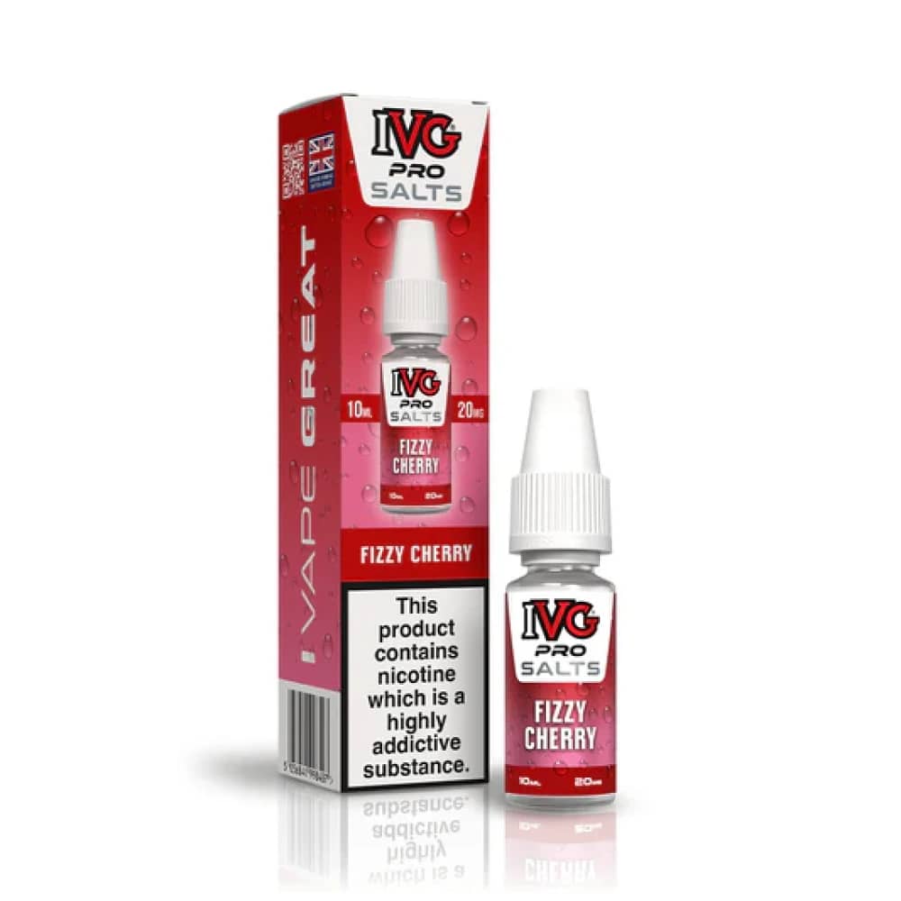 IVG Pro Salts Nic Salt 10ml E-Liquid Fizzy Cherry 10mg