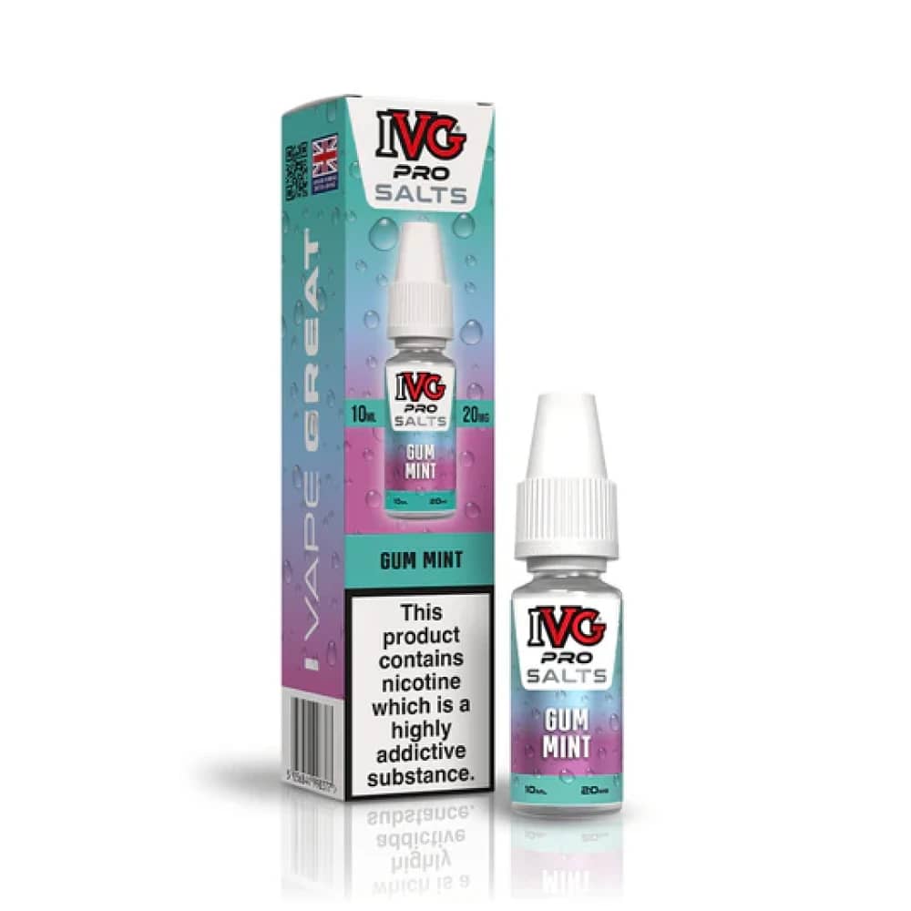 IVG Pro Salts Nic Salt 10ml E-Liquid Gum MInt 10mg
