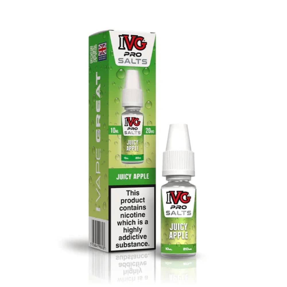 IVG Pro Salts Nic Salt 10ml E-Liquid Juicy Apple 10mg