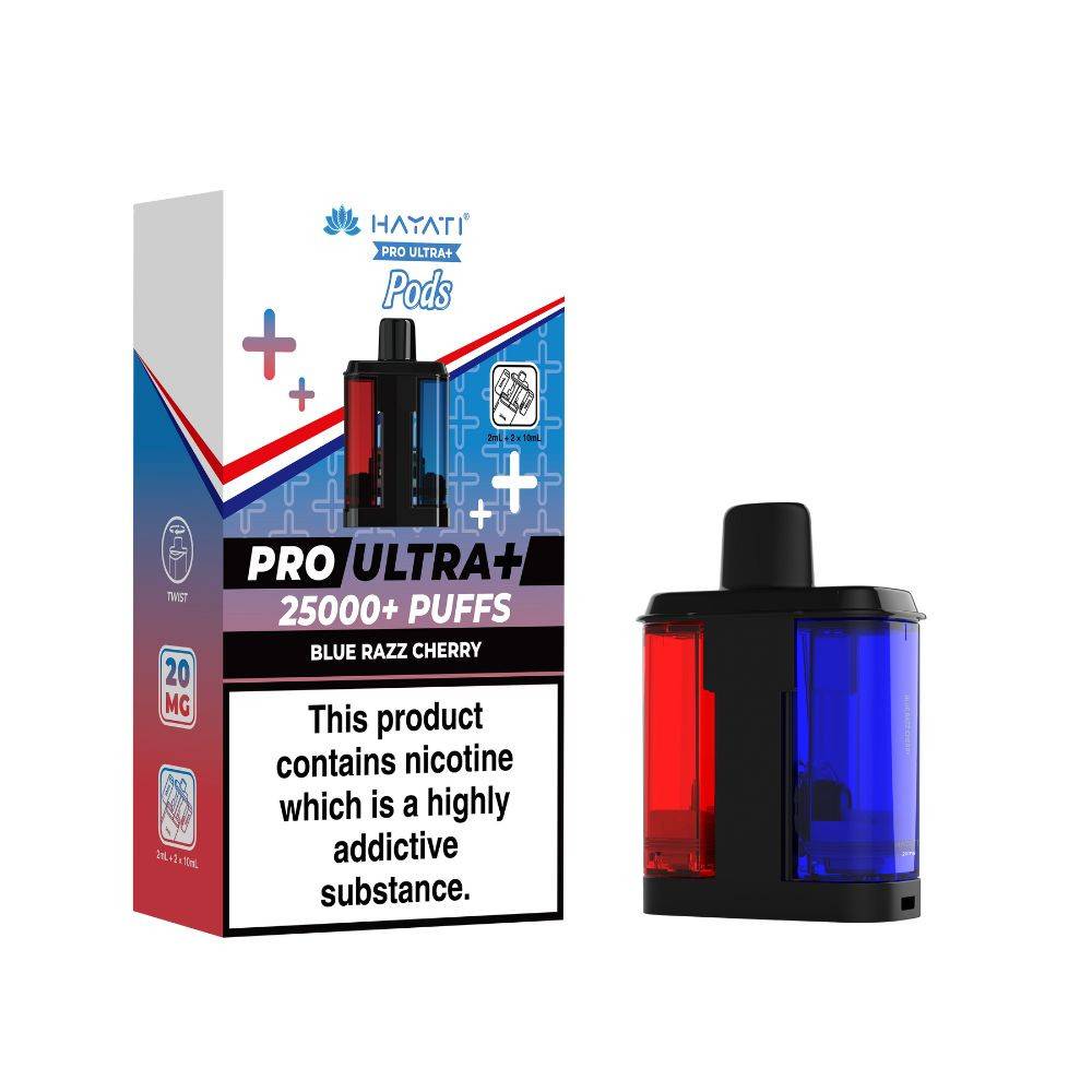 Hayati Pro Ultra Plus 25K Pods Blue Razz Cherry