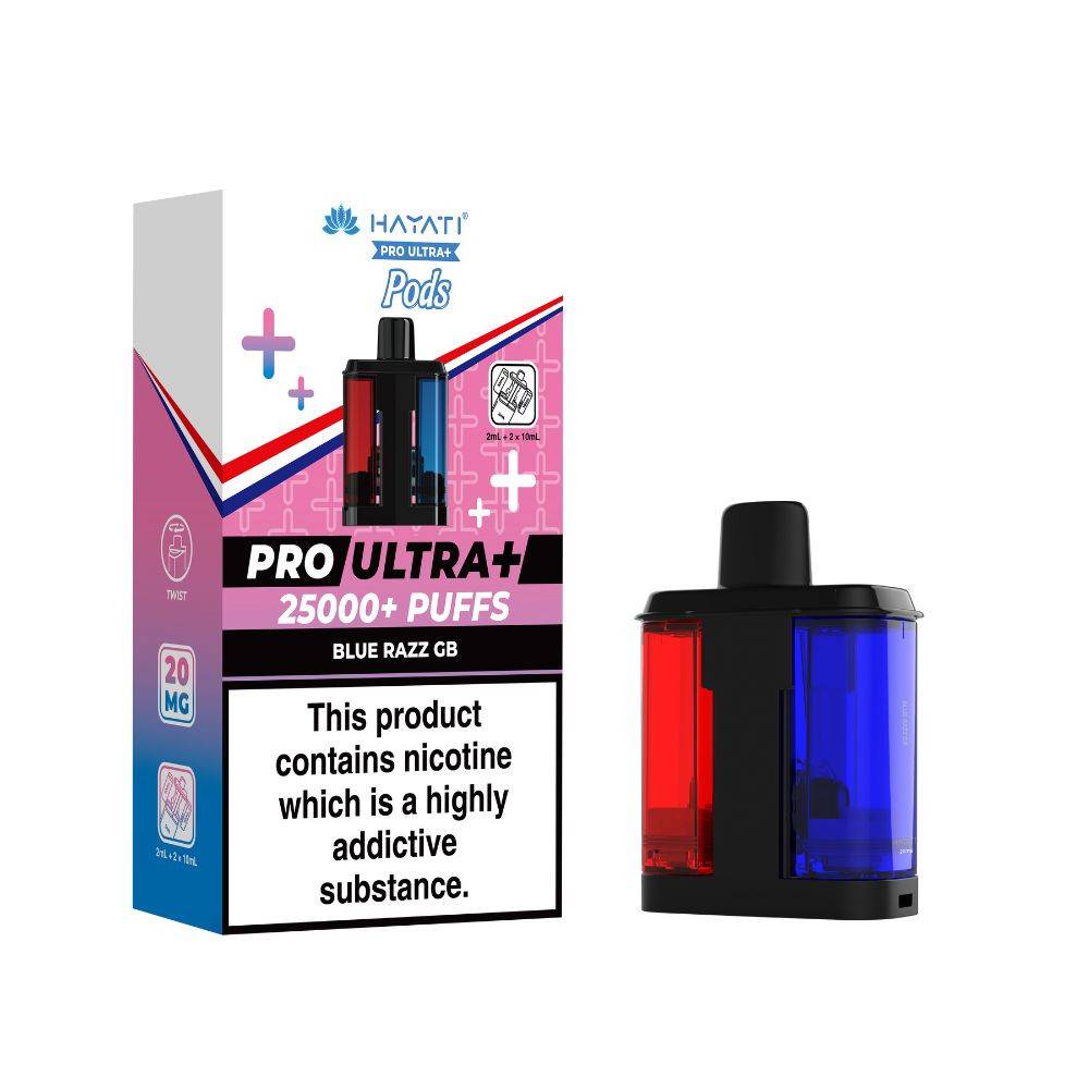 Hayati Pro Ultra Plus 25K Pods Blue Razz GB