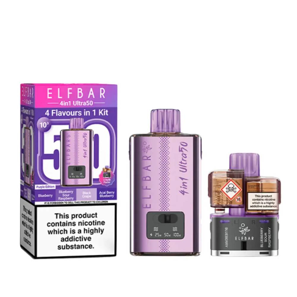 Elf Bar 4 in 1 Ultra 50k Purple Edition