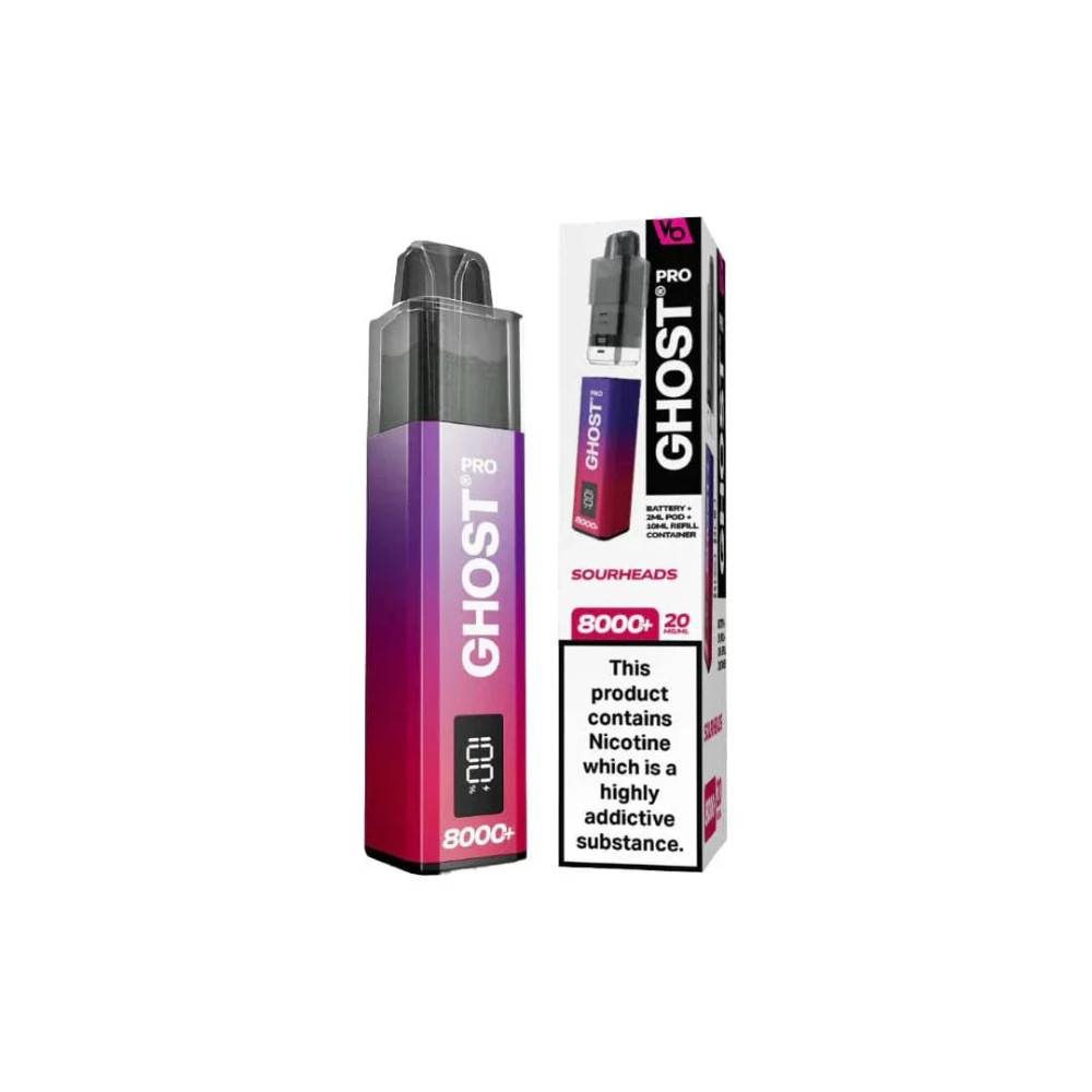 Vapes Bar Ghost Pro 8000 Sourheads