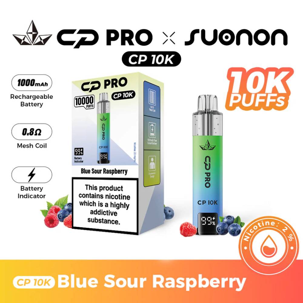 Crystal Pro CP 10k Blue Sour Raspberries