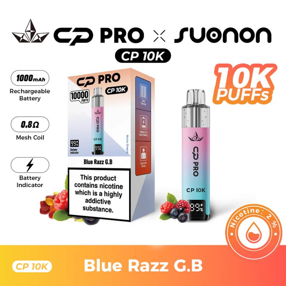 Crystal Pro CP 10k Blue Razz GB