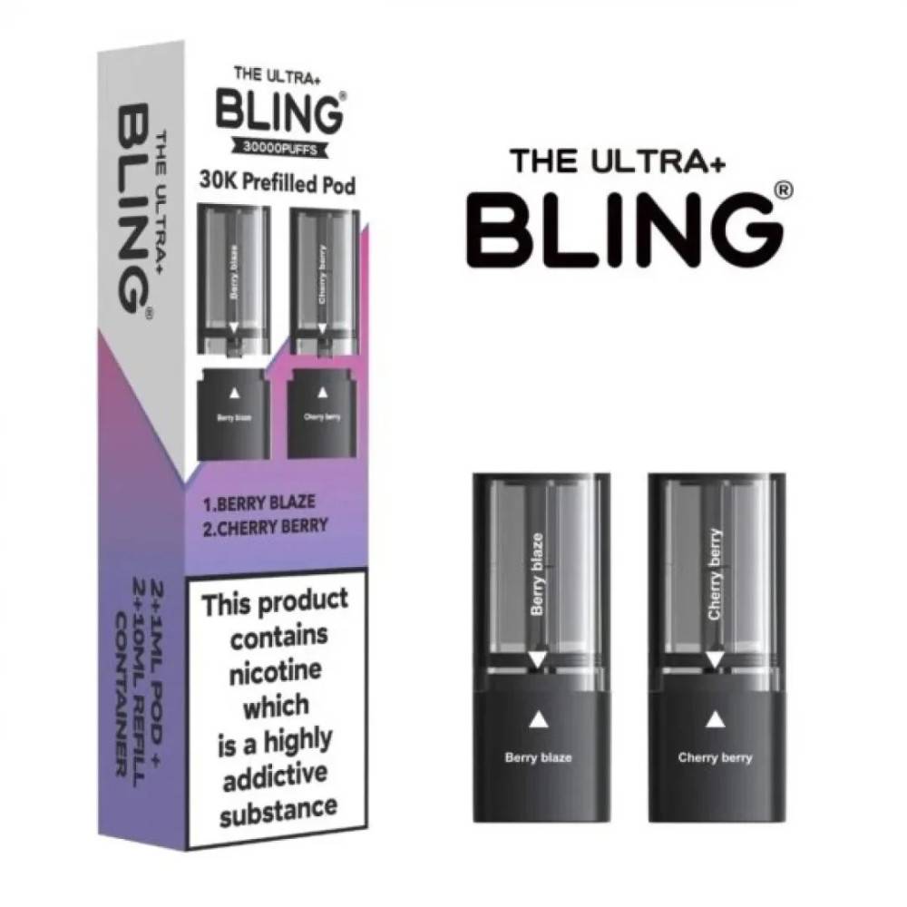 The Crystal Bling Ultra Plus 30k Pods Berry Blaze/Cherry Berry