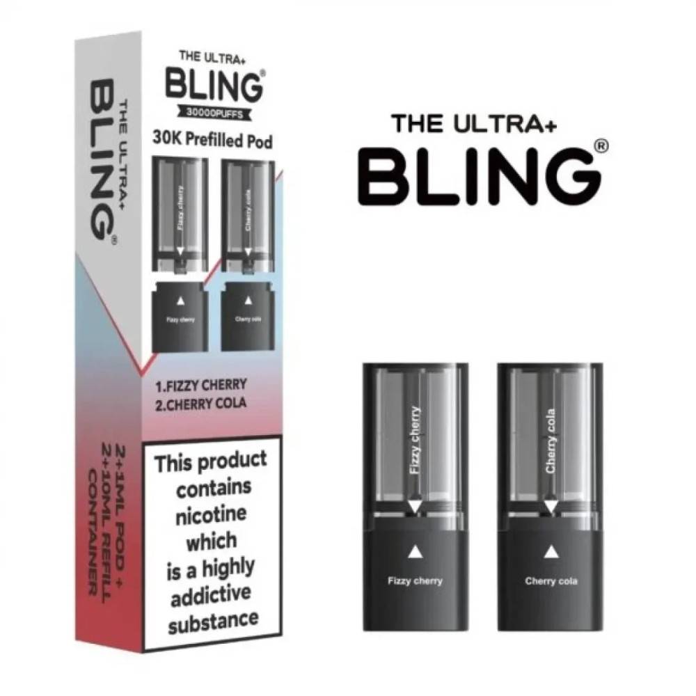 The Crystal Bling Ultra Plus 30k Pods Fizzy Cherry/Cherry Cola