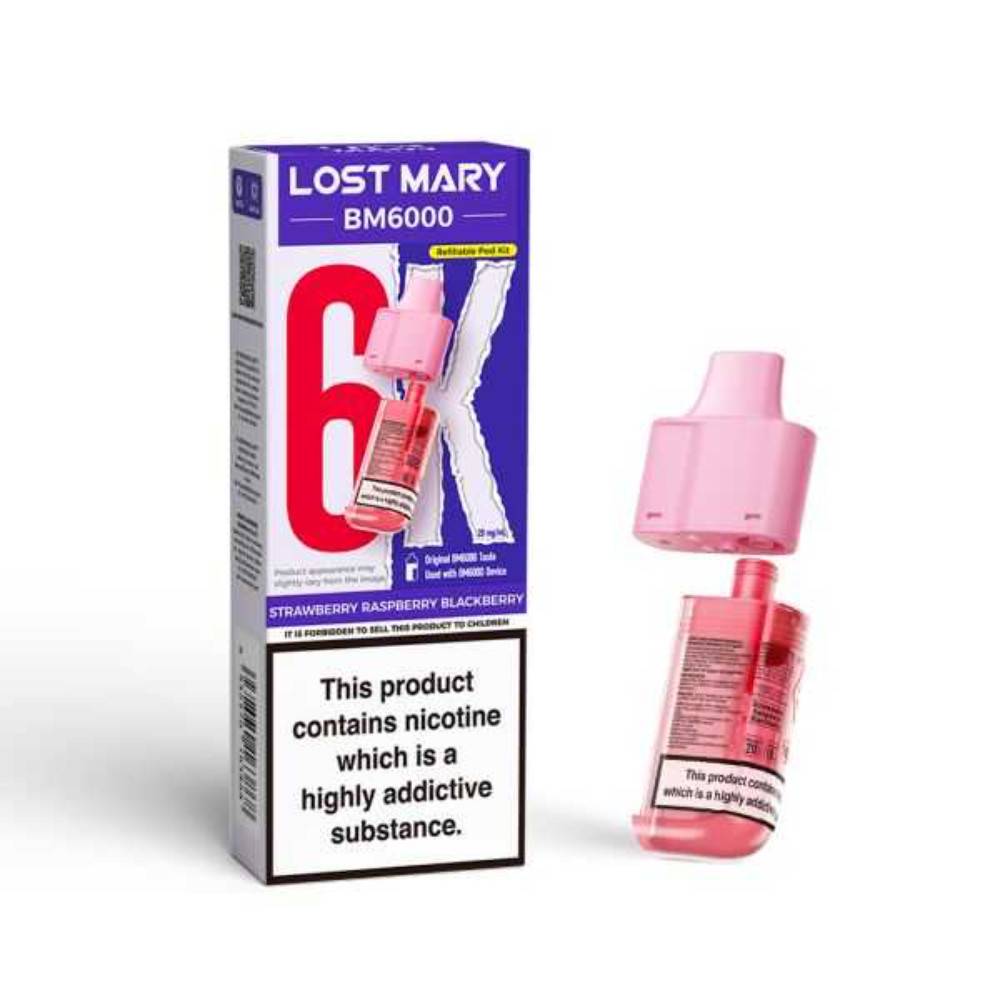 Lost Mary Bm6000 Pods Strawberry Raspberry Blackberry