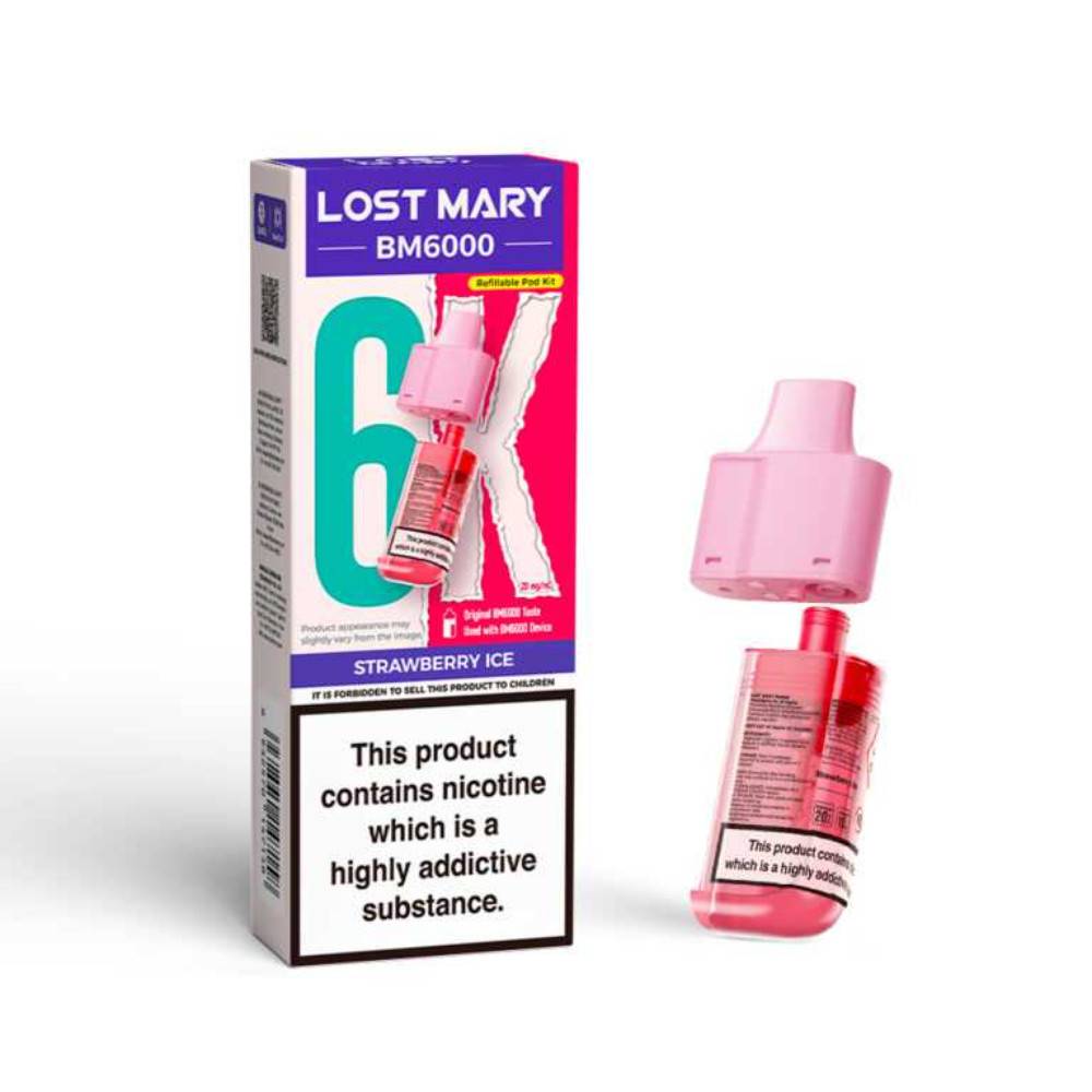 Lost Mary Bm6000 Pods Strawberry Ice