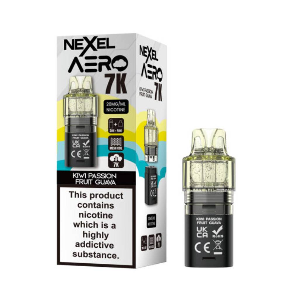 Nexel Aero 7k Pods Kiwi Passionfruit Guava