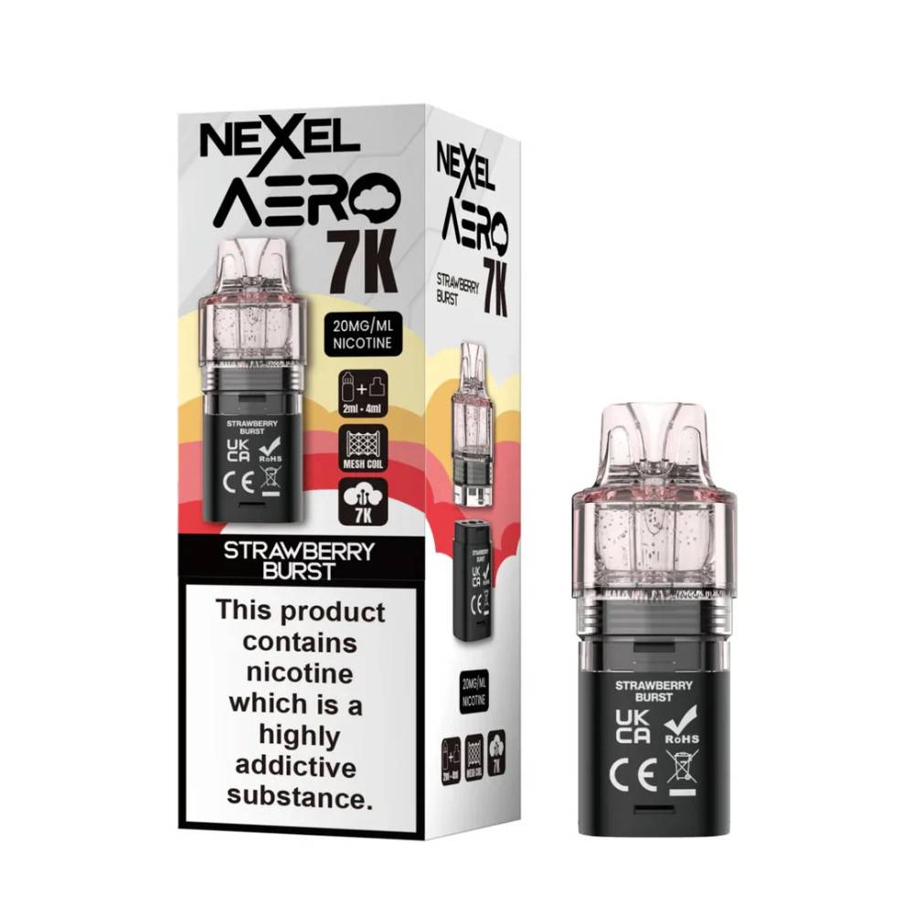 Nexel Aero 7k Pods Strawberry Blast