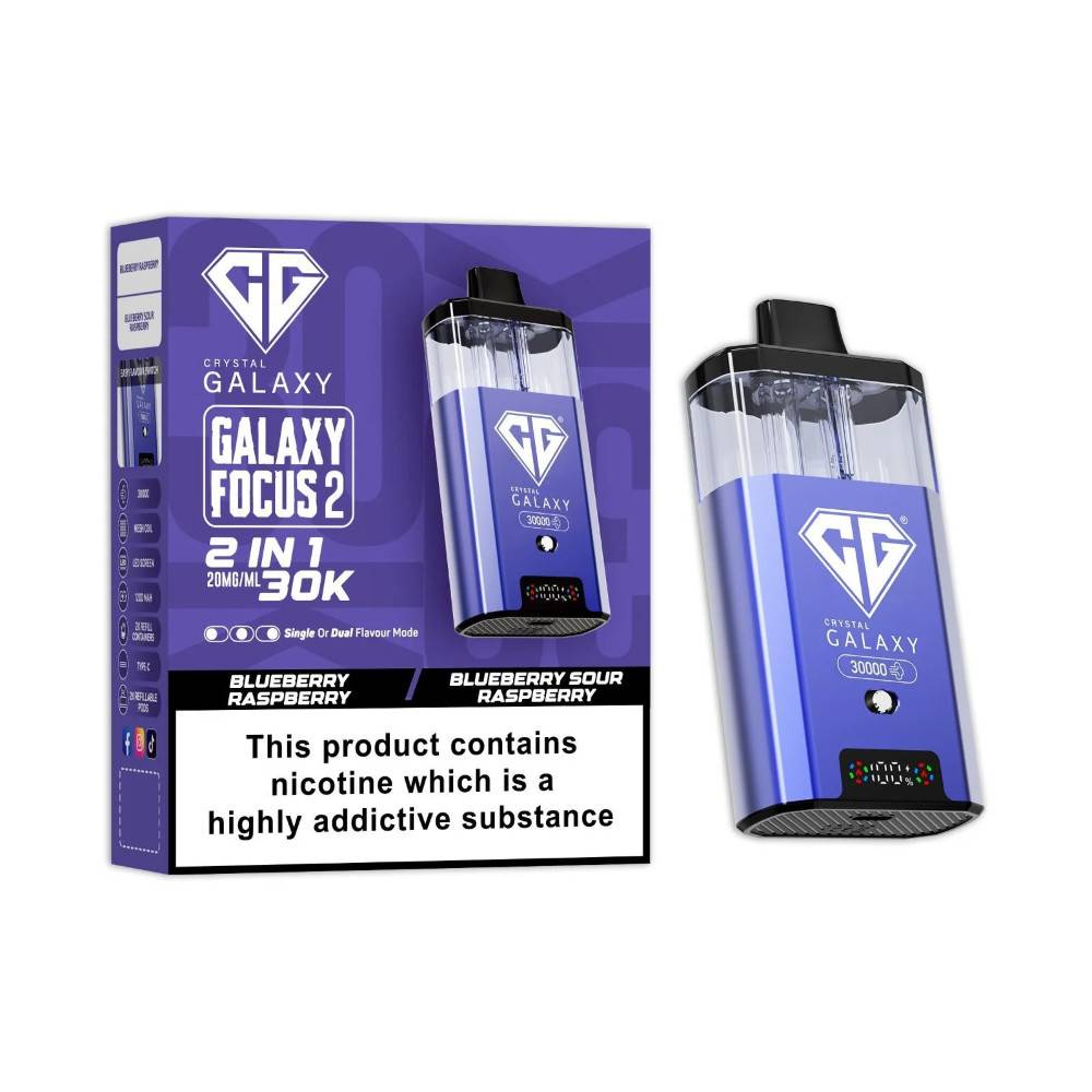 Crystal Galaxy 30k Focus 2 Blueberry Raspberry/Blue Sour Raspberry