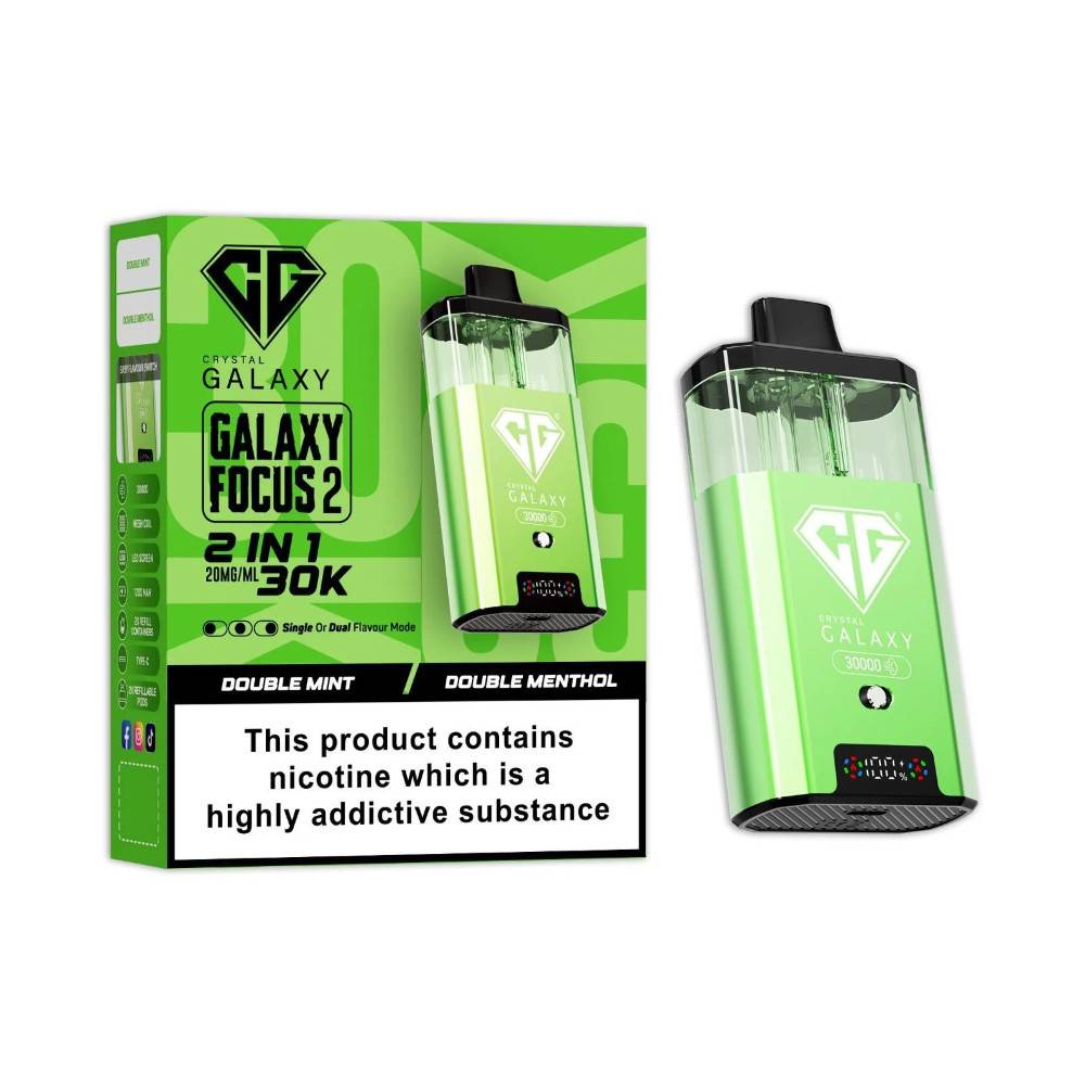 Crystal Galaxy 30k Focus 2 Double Mint/Double Menthol