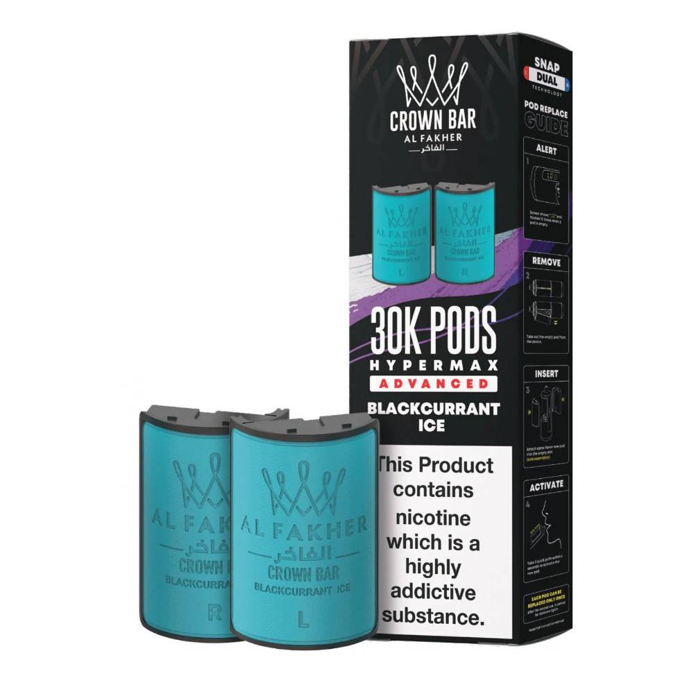 Al Fakher 30k Hypermax Pods Blackcurrant Ice