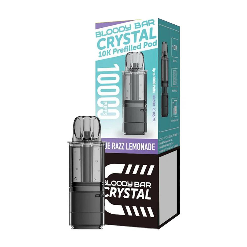 Bloody Bar Crystal 10k Pods Blue Razz Lemonade