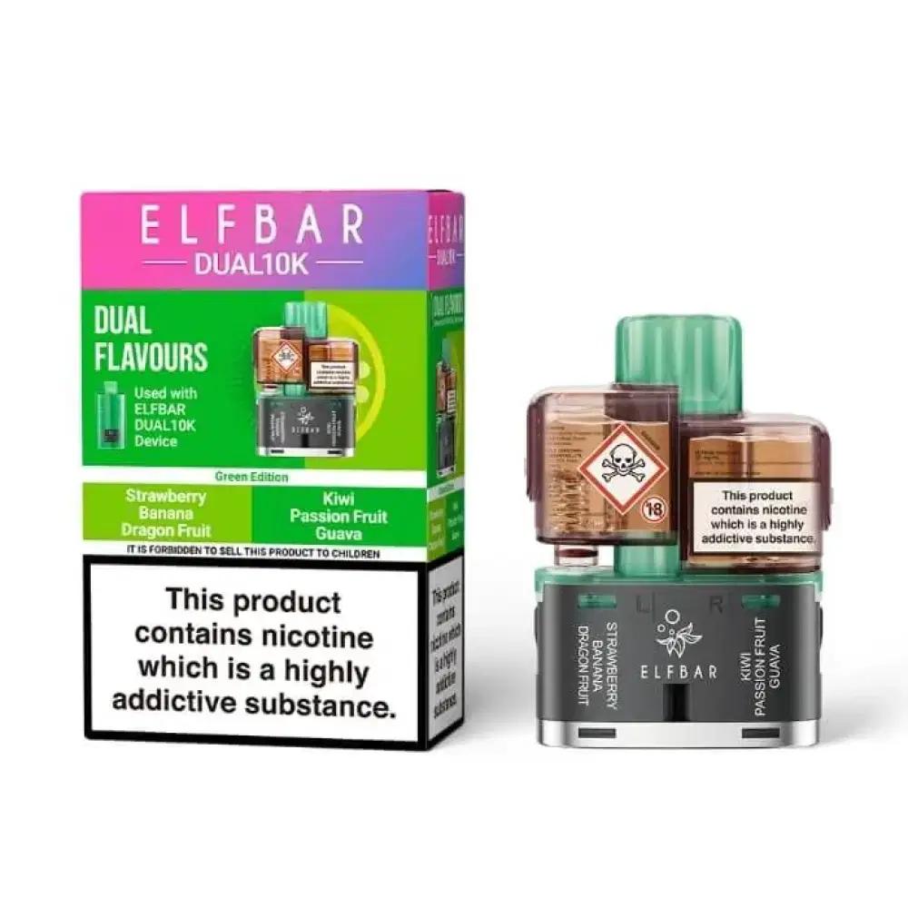 Elf Bar Dual 10k Pods Green Edition
