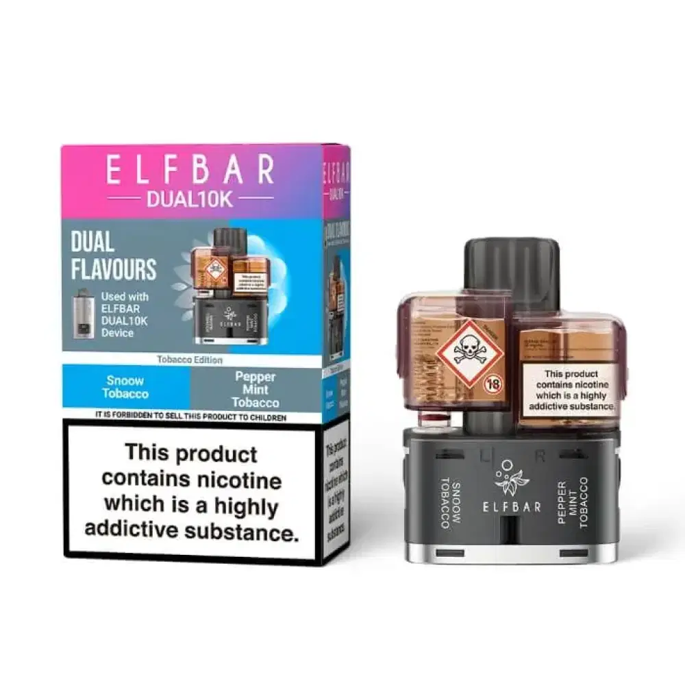 Elf Bar Dual 10k Pods Tobacco Edition