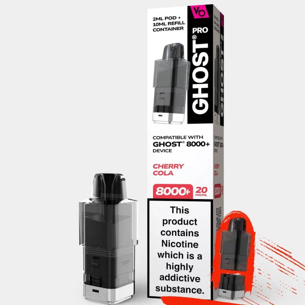 Vapes Bars Ghost Pro 8000 Pods Cherry Cola