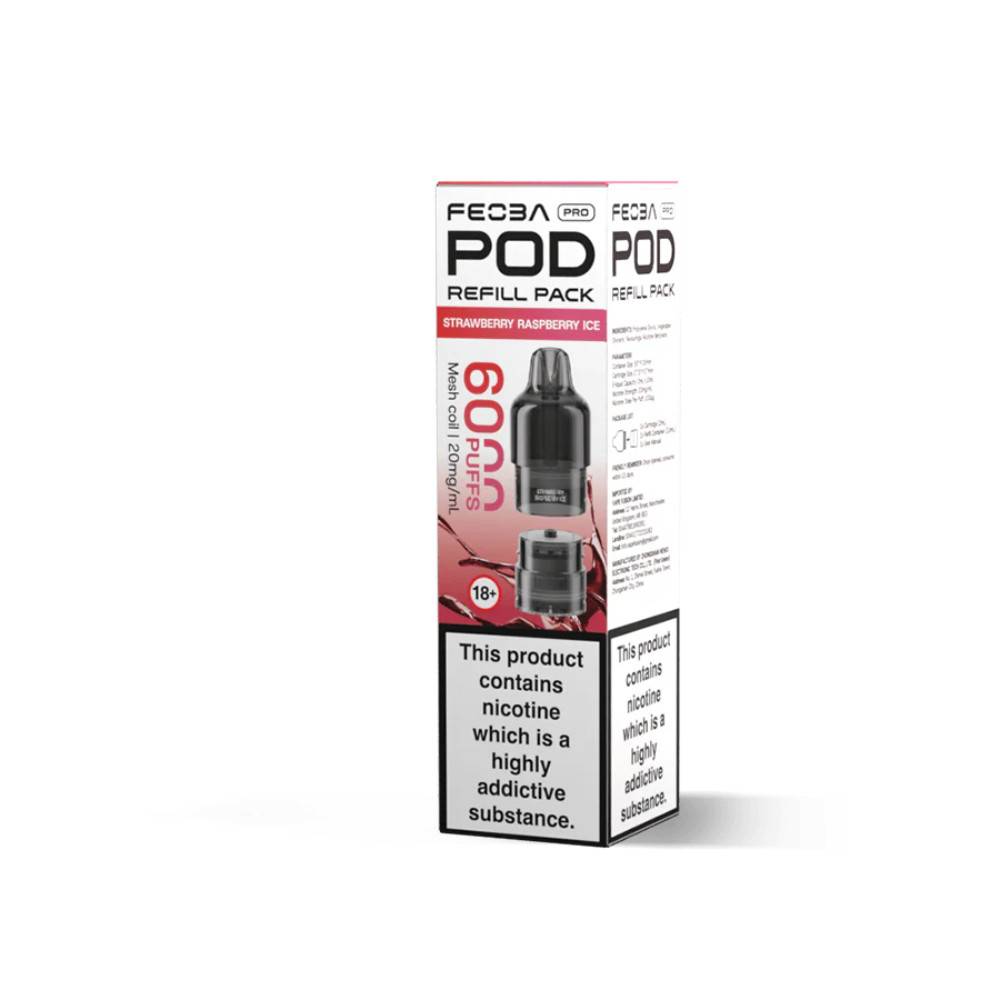 Feoba Pro Plus 6000 Pods Strawberry Raspberry Ice