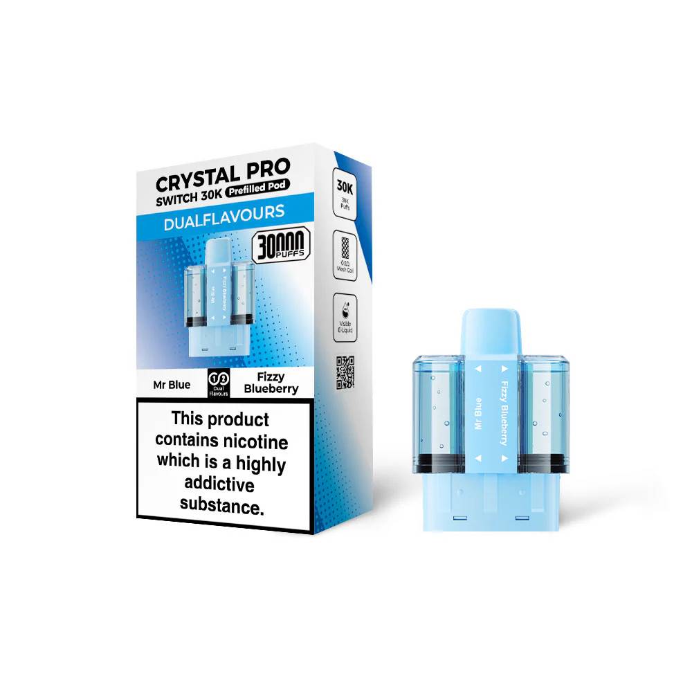 Crystal Pro Switch 30k Pods Mr Blue / Fizzy Blueberry