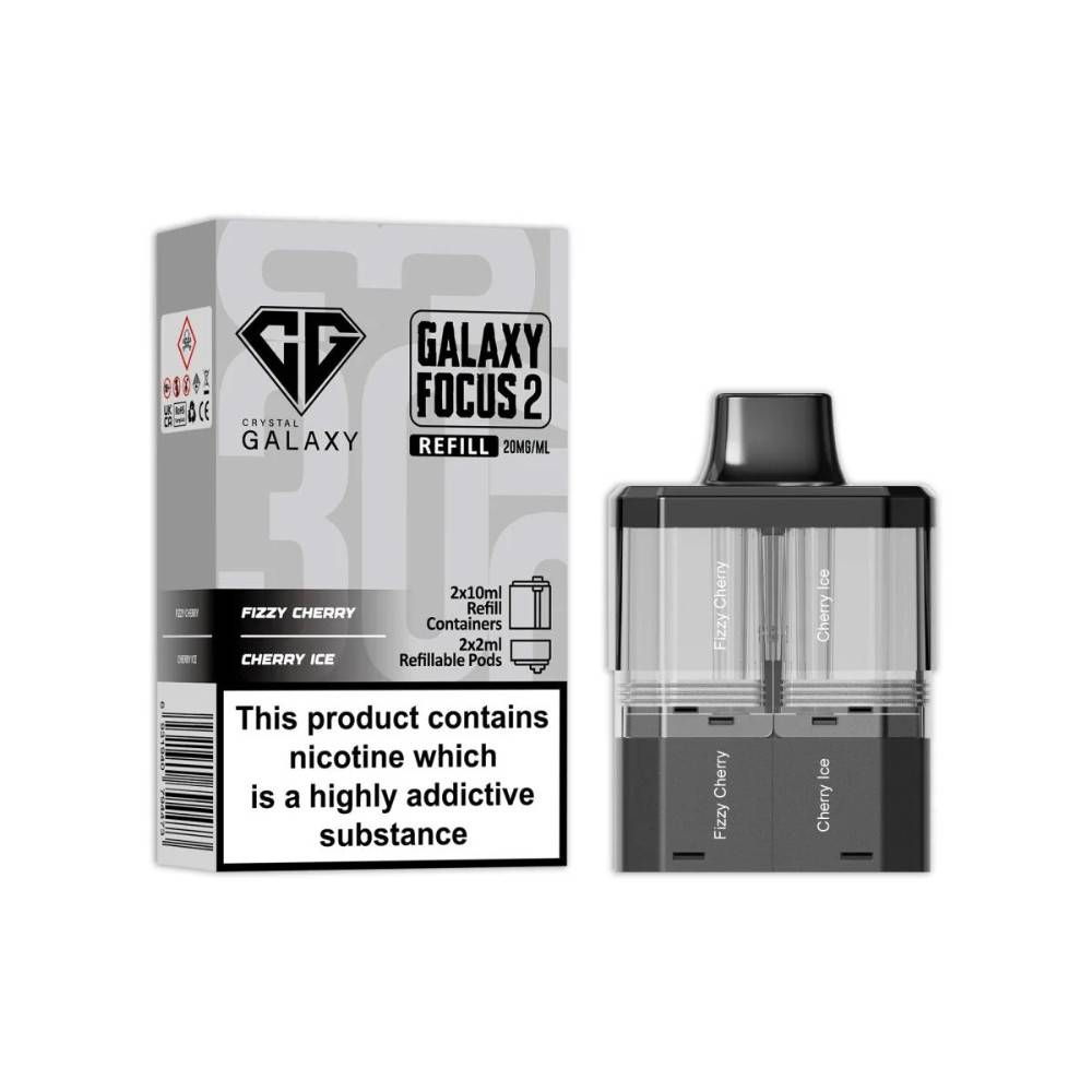 Crystal Galaxy 30k Focus 2 Pods Fizzy Cherry / Cherry Ice