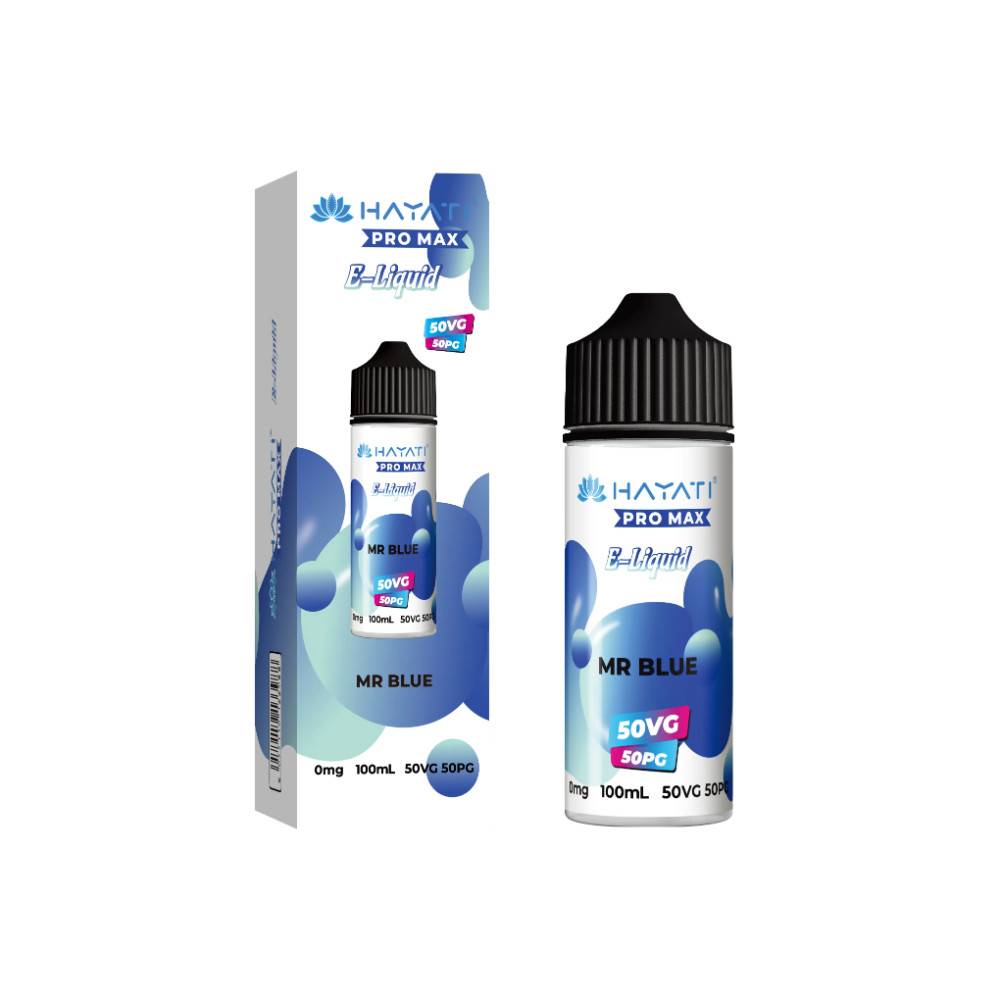 Hayati Pro Max 100ml E-Liquids 50/50 Mr Blue