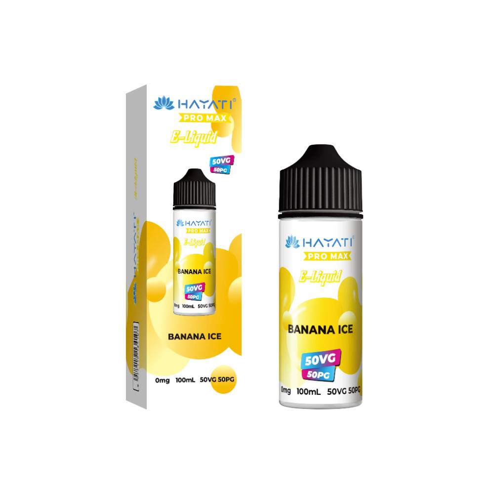 Hayati Pro Max 100ml E-Liquids 50/50 Banana Ice
