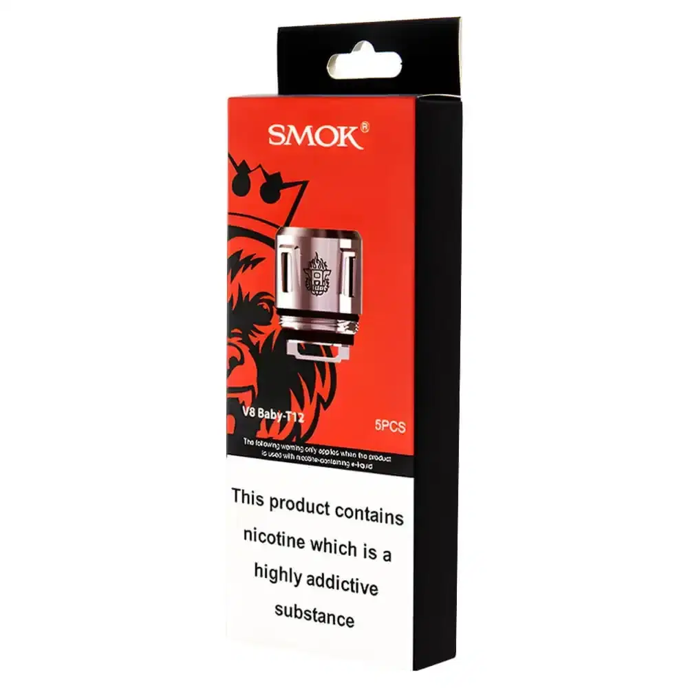 Smok V8 Baby Coils 5 Packs V2 Baby T12 0.15ohm