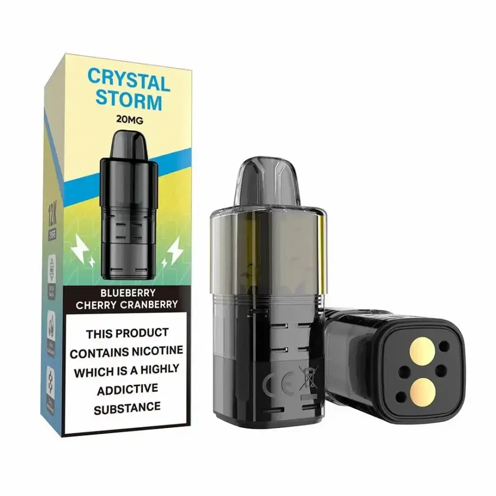 Crystal Strom Bar 12k Refill Pods Blueberry Cherry Cranberry