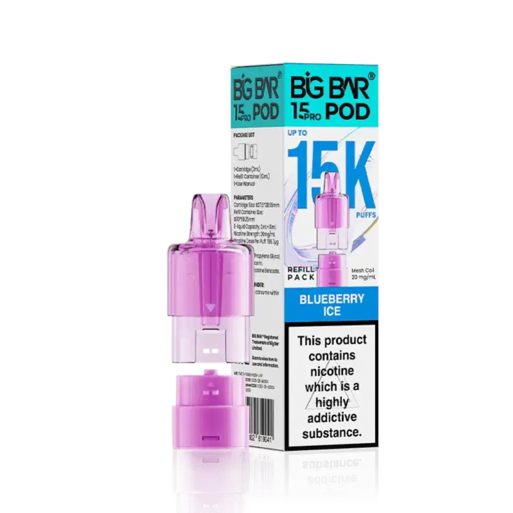 Big Bar Pro 15k Refill Pods Blueberry Ice