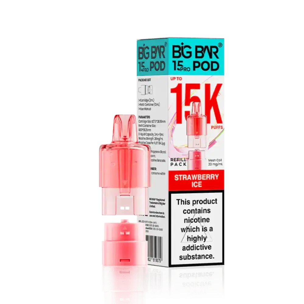 Big Bar Pro 15k Refill Pods Strawberry Ice