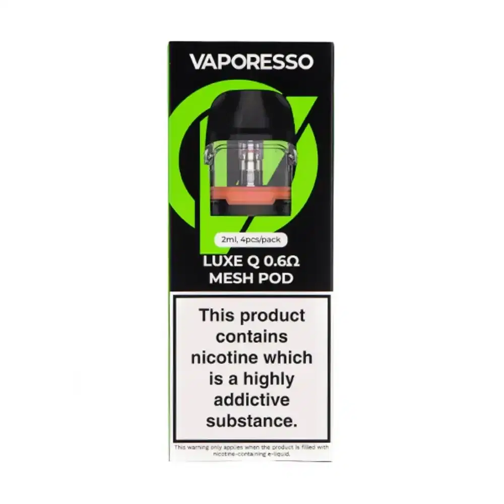 Vaporesso Luxe Q Replacement Pods 2 Packs 0.6ohm Mesh Pod