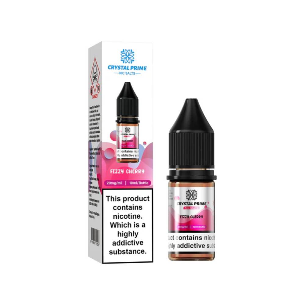 Crystal Prime Nic Salts E-Liquids 10ml Fizzy Cherry 10mg
