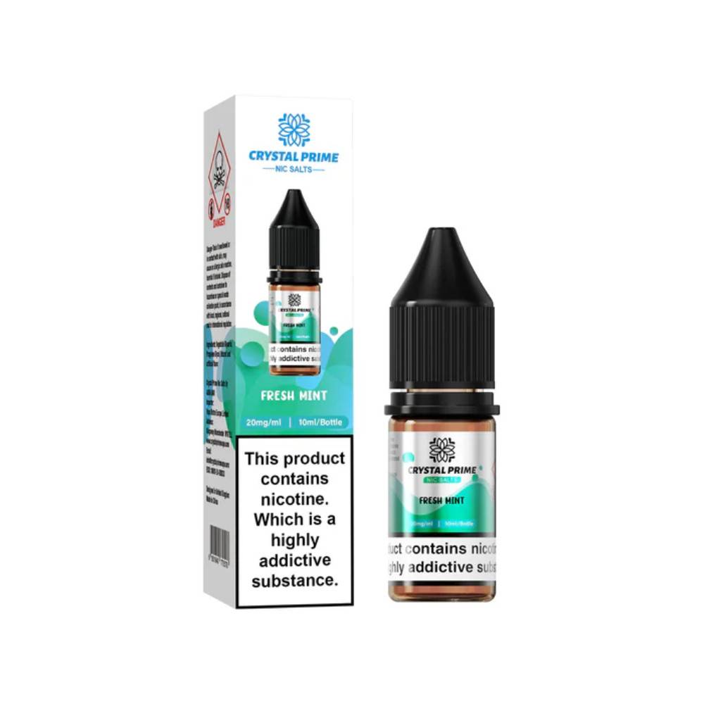Crystal Prime Nic Salts E-Liquids 10ml Fresh Mint 10mg