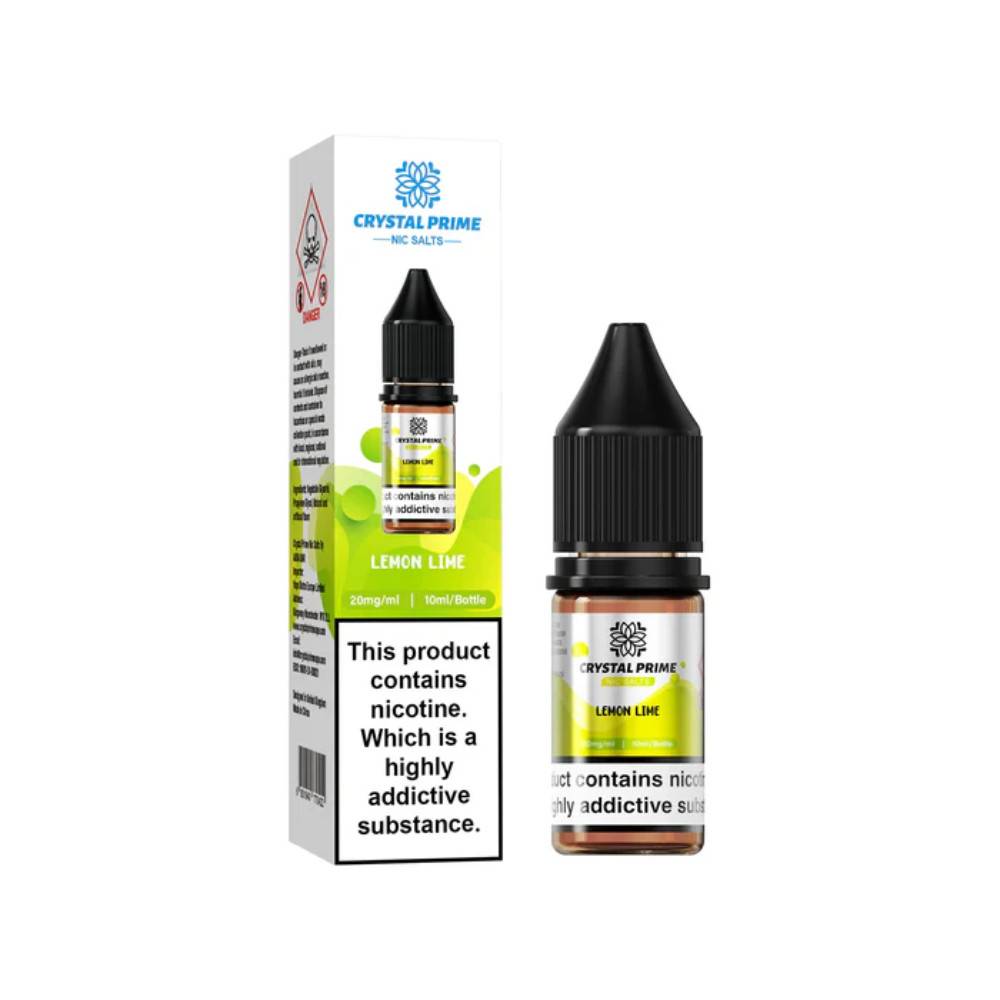 Crystal Prime Nic Salts E-Liquids 10ml Lemon Lime 10mg