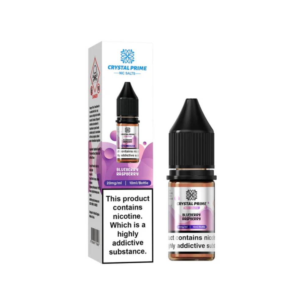 Crystal Prime Nic Salts E-Liquids 10ml Blueberry Raspberry 20mg